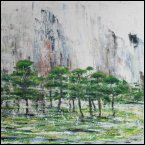Leinen | Asia trees 60 x 80  x 3 cm 2019
